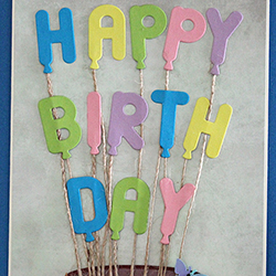 Birthday Balloons Card