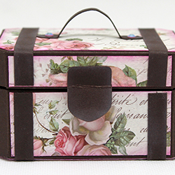 Scatola valigia vintage